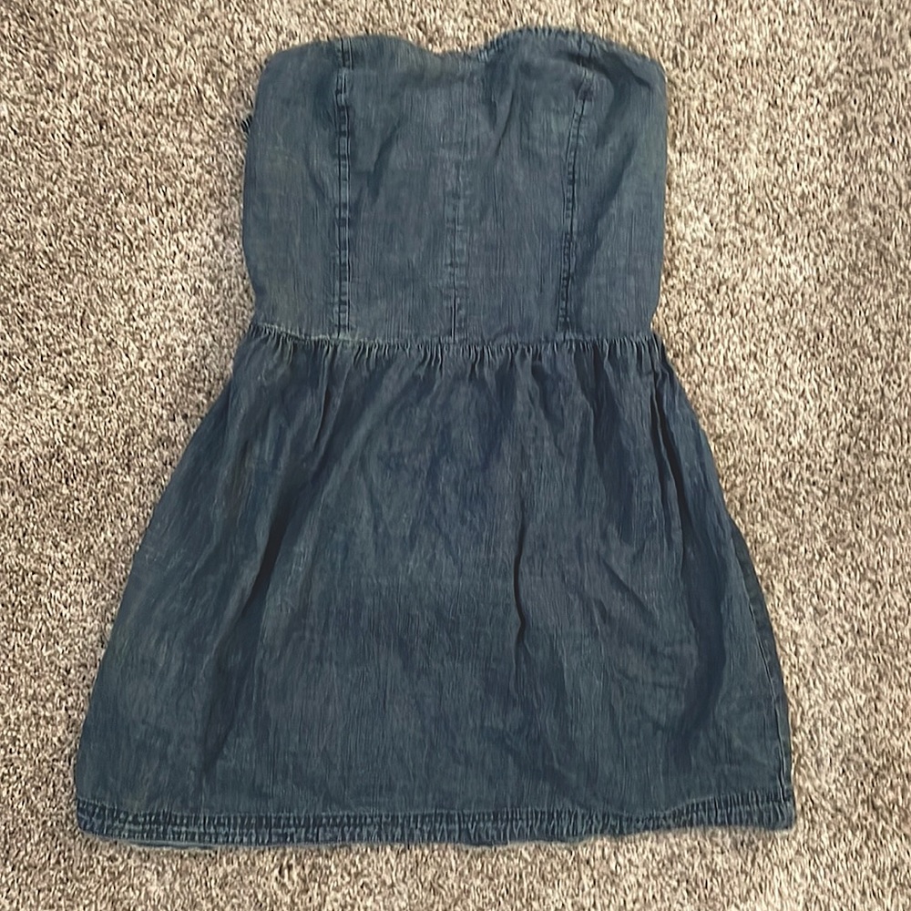 Jean strapless dress